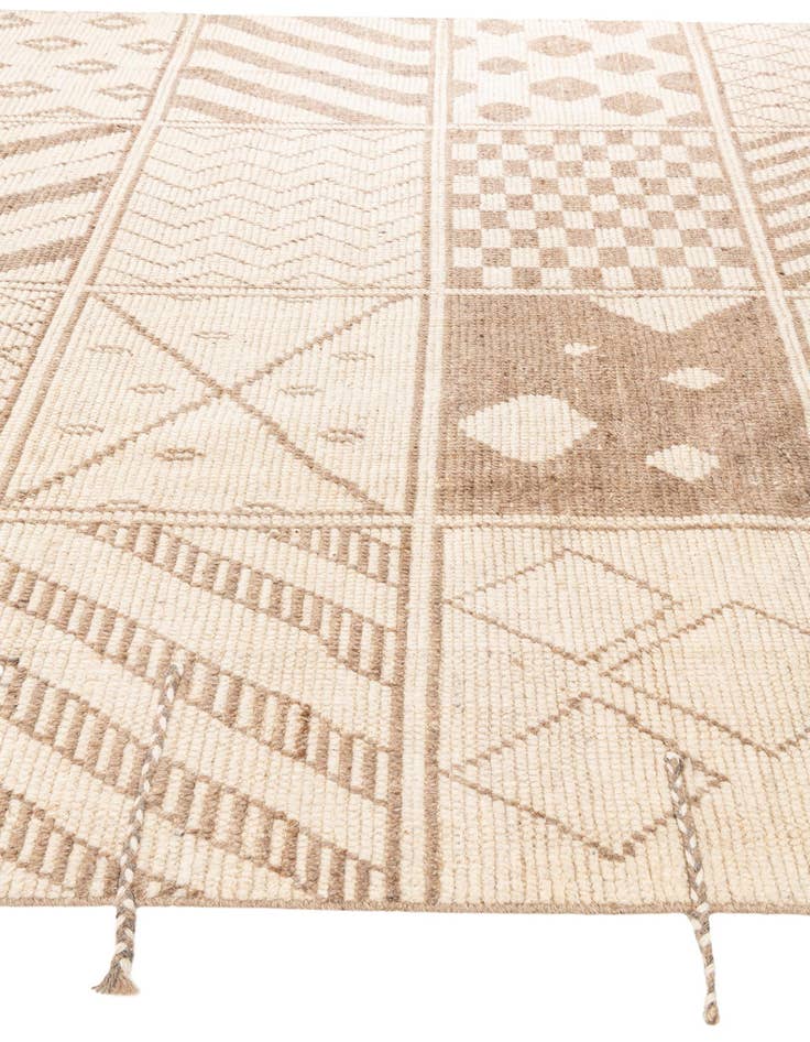 Detail image of  8' 8 x 10' 5  Hand Knotted Moroccan Wool Rug