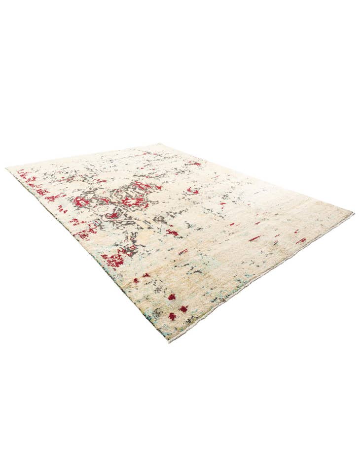 Detail image of  8' 8 x 12'  Hand Knotted Moroccan Wool Rug