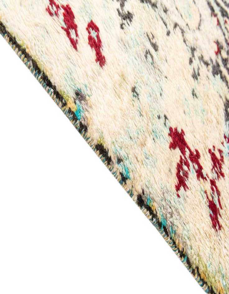 Detail image of  8' 8 x 12'  Hand Knotted Moroccan Wool Rug