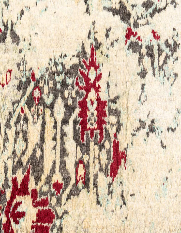 Detail image of  8' 8 x 12'  Hand Knotted Moroccan Wool Rug