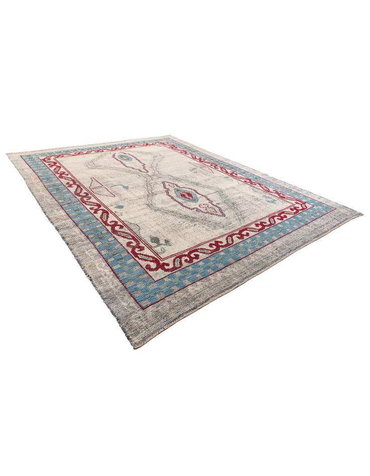 Detail image of  9' 4 x 12'  Hand Knotted Moroccan Wool Rug