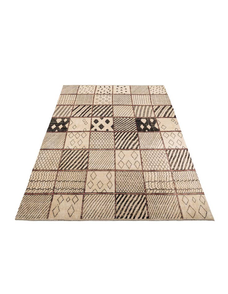 Detail image of  11' 3 x 15' 8  Hand Knotted Moroccan Wool Rug