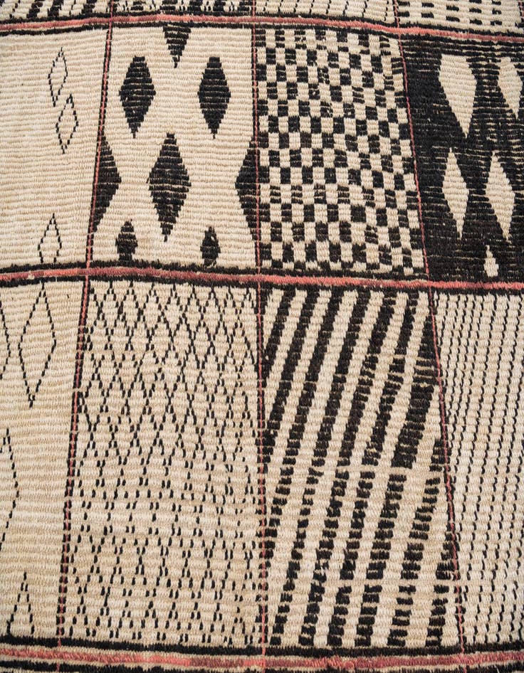 Detail image of  11' 3 x 15' 8  Hand Knotted Moroccan Wool Rug