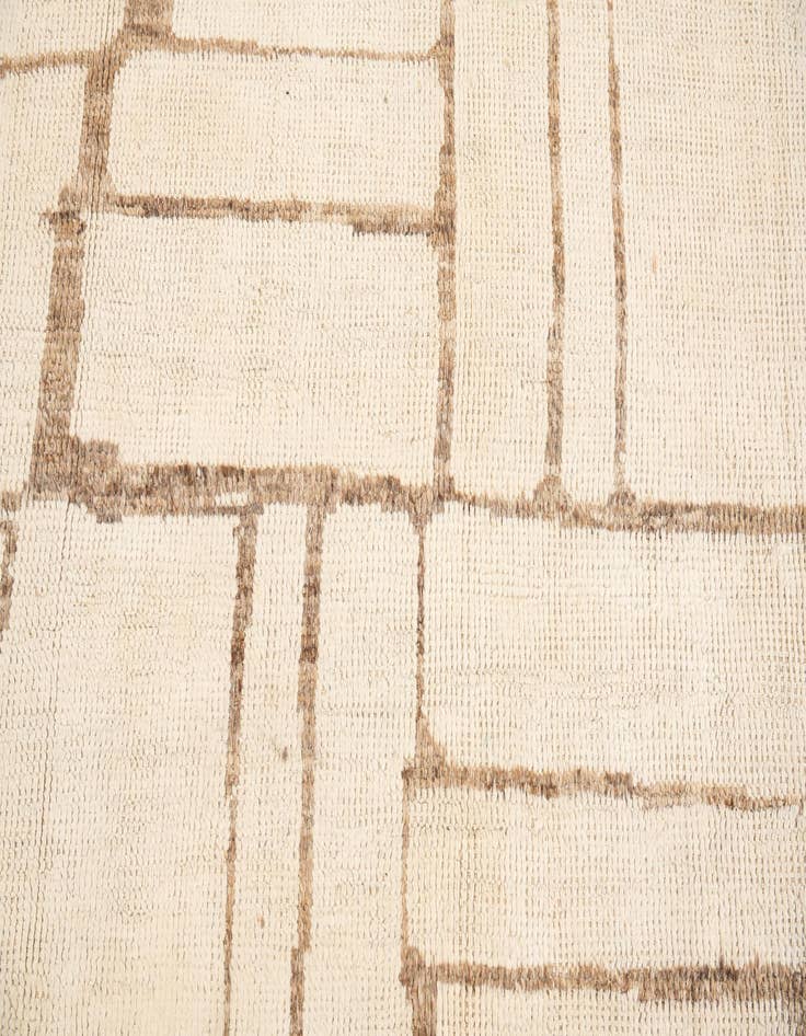 Detail image of  10' 6 x 14' 2  Hand Knotted Moroccan Wool Rug