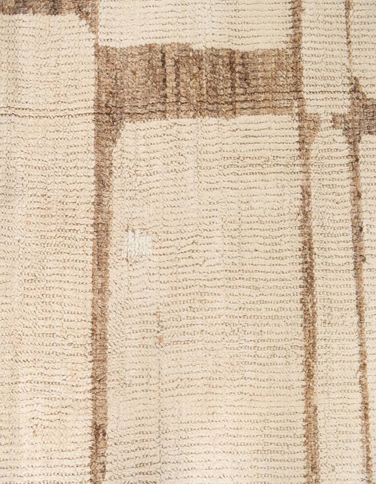 Detail image of  10' 6 x 14' 2  Hand Knotted Moroccan Wool Rug