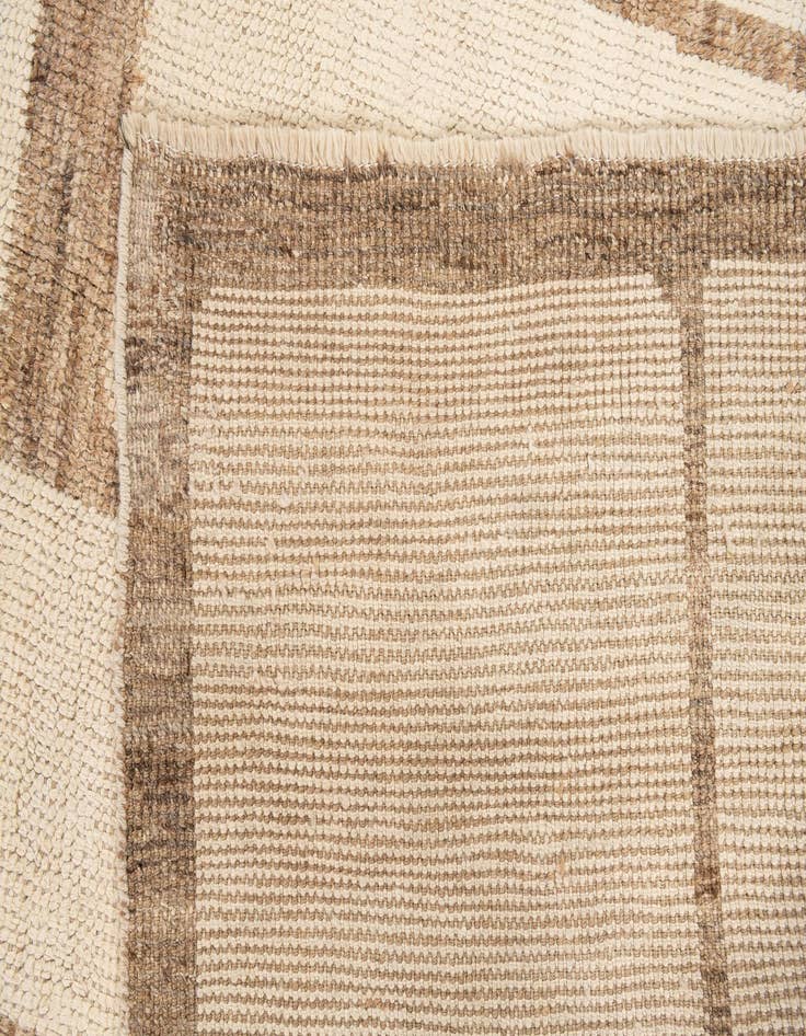 Detail image of  10' 6 x 14' 2  Hand Knotted Moroccan Wool Rug