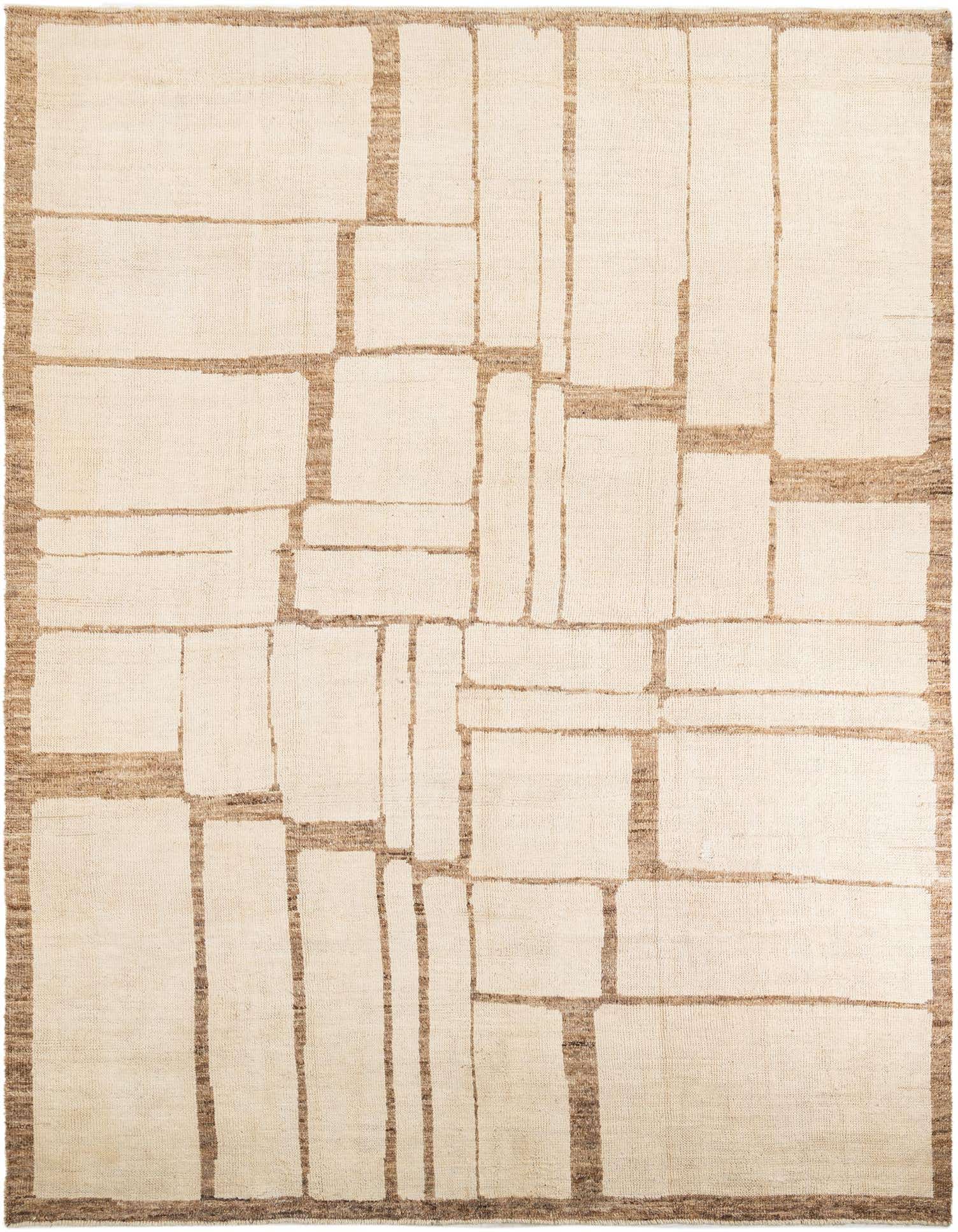 Primary image  10' 6 x 14' 2  Hand Knotted Moroccan Wool Rug