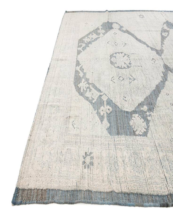 Detail image of  8' 1 x 9' 9  Hand Knotted Moroccan Wool Rug
