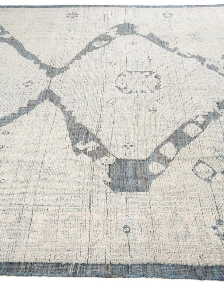 Detail image of  8' 1 x 9' 9  Hand Knotted Moroccan Wool Rug