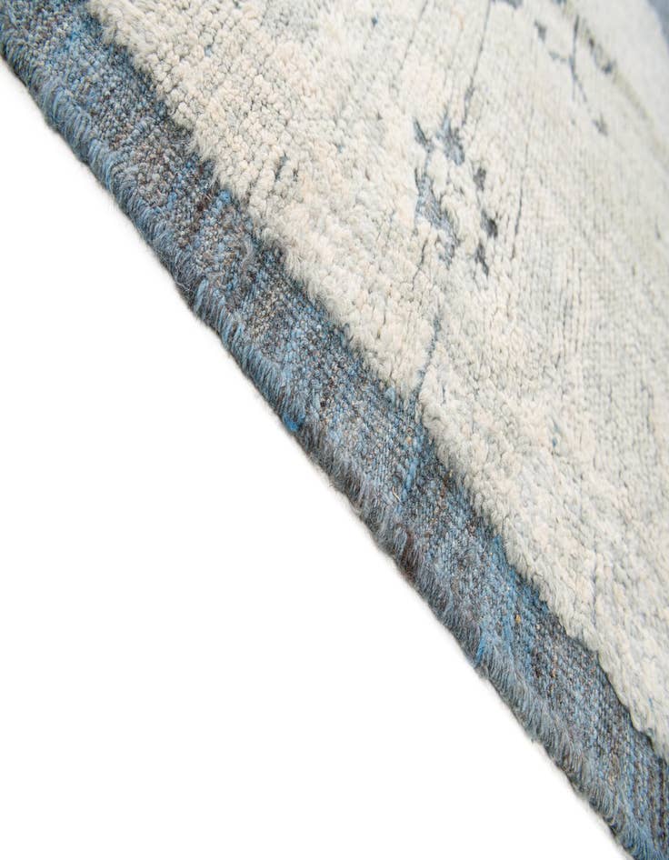 Detail image of  8' 1 x 9' 9  Hand Knotted Moroccan Wool Rug