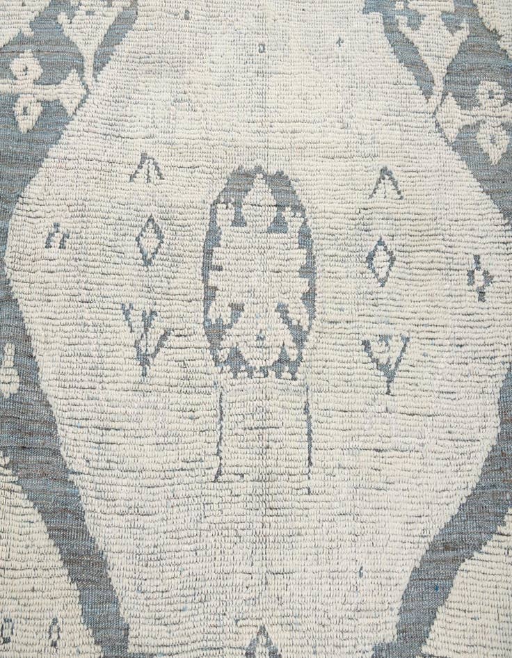 Detail image of  8' 1 x 9' 9  Hand Knotted Moroccan Wool Rug