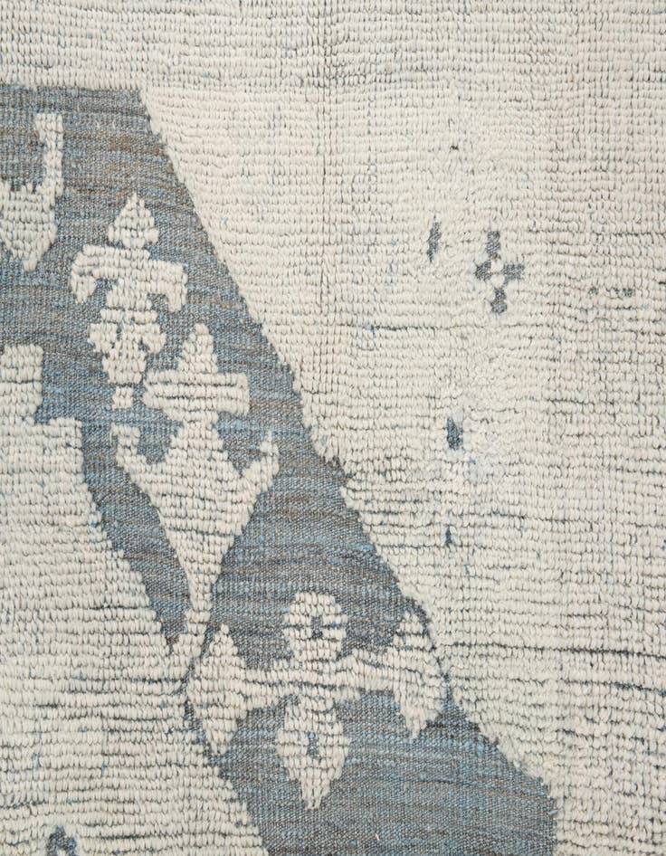 Detail image of  8' 1 x 9' 9  Hand Knotted Moroccan Wool Rug