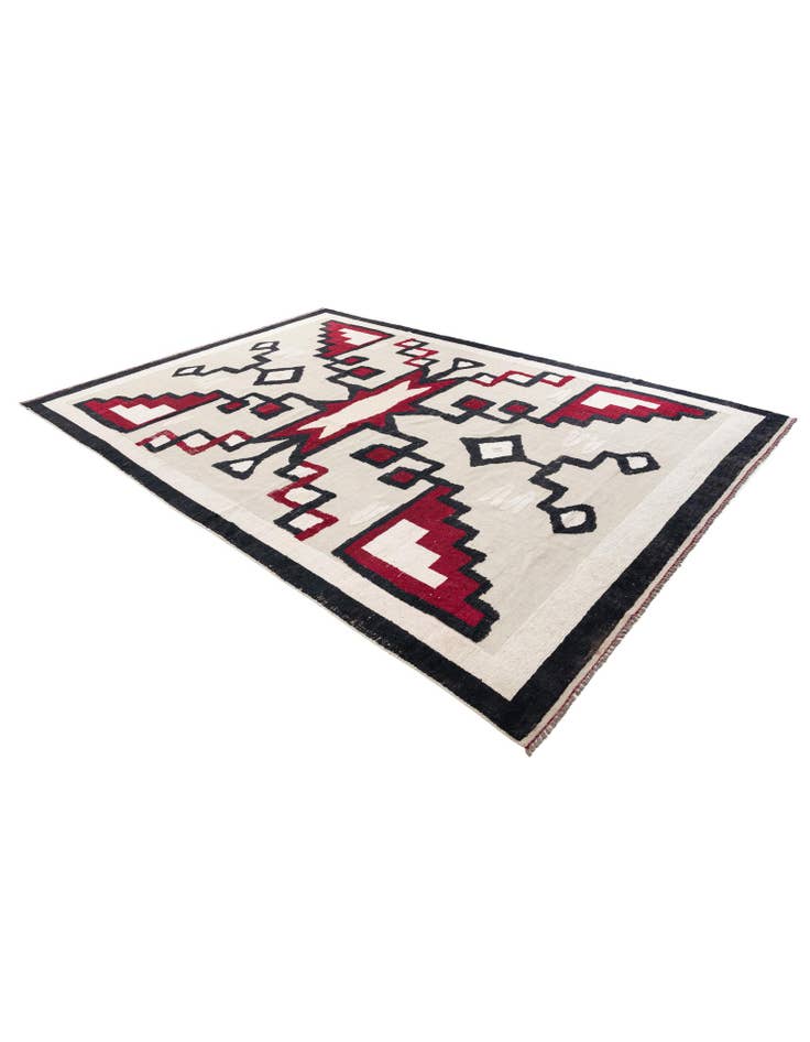 Detail image of  8' 9 x 12' 8  Hand Knotted Moroccan Wool Rug