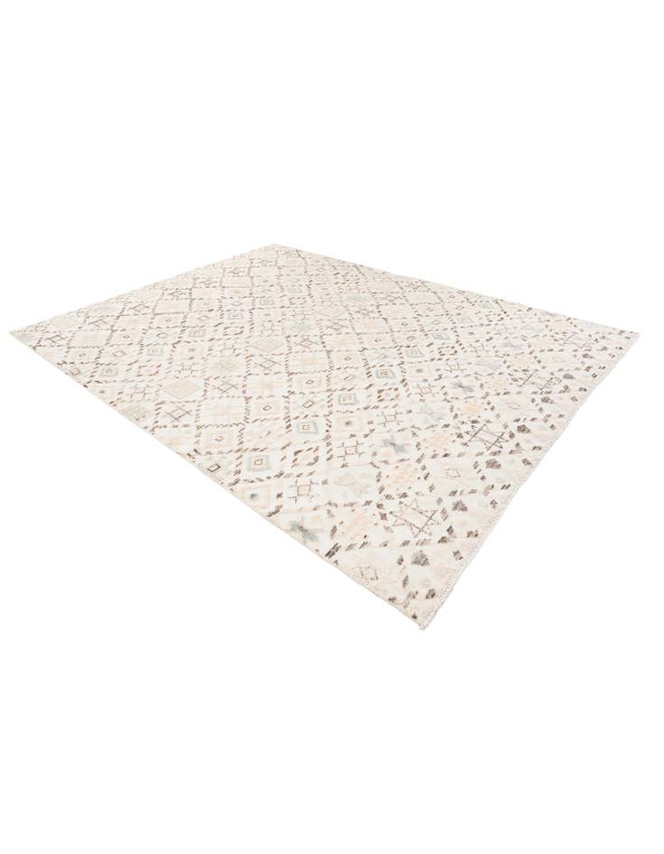 Detail image of  7' 10 x 10' 2  Hand Knotted Moroccan Wool Rug