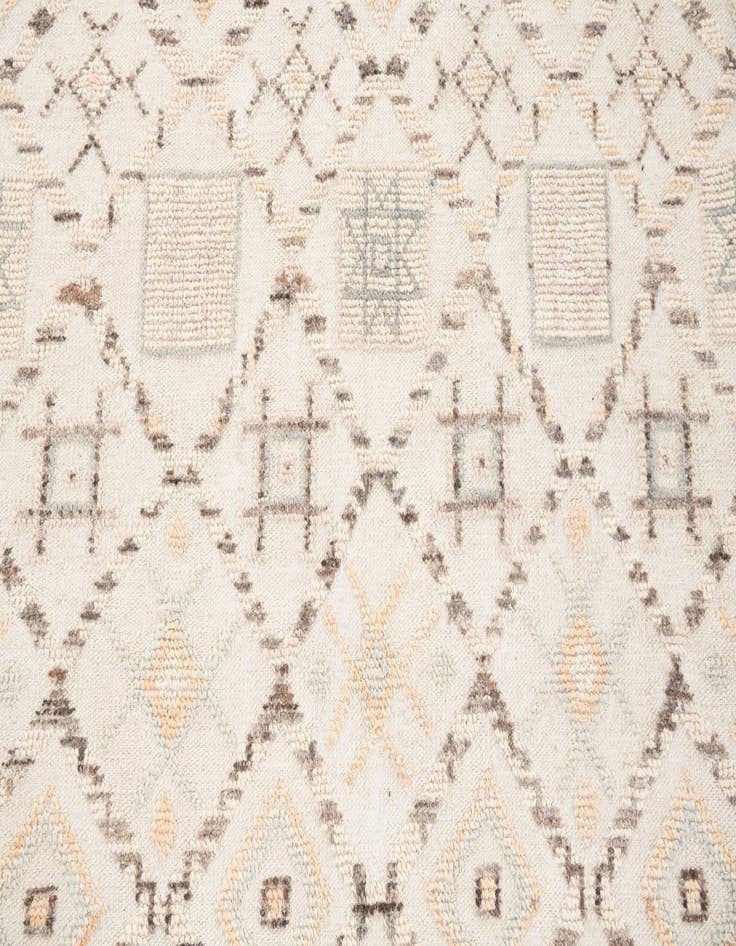 Detail image of  7' 10 x 10' 2  Hand Knotted Moroccan Wool Rug