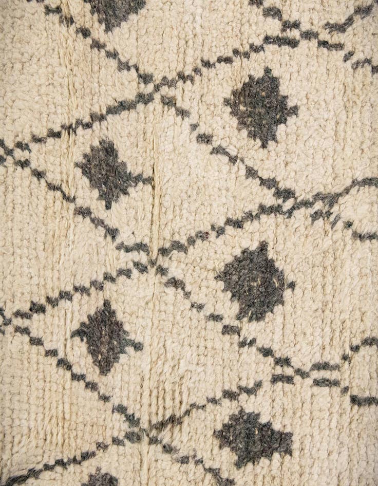 Detail image of  12' 2 x 16'  Hand Knotted Moroccan Wool Rug