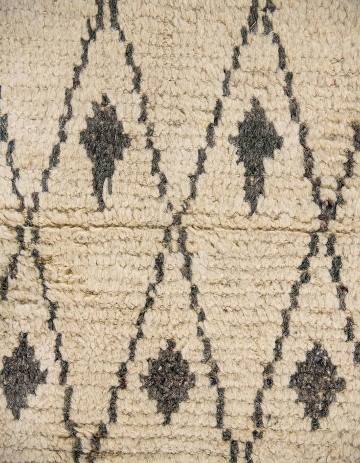 Detail image of  12' 2 x 16'  Hand Knotted Moroccan Wool Rug