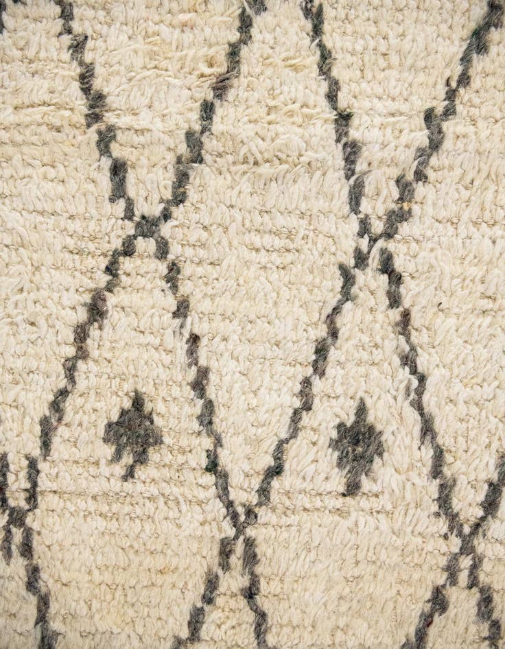 Detail image of  12' 2 x 16'  Hand Knotted Moroccan Wool Rug