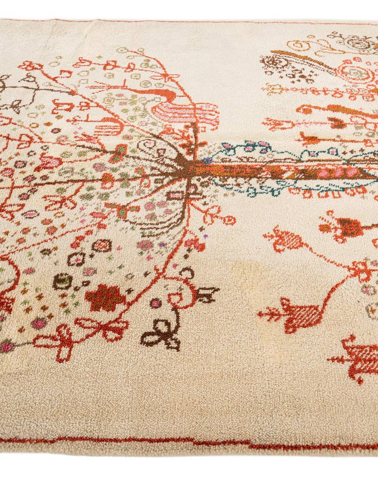 Detail image of  5' x 5' 7  Hand Knotted Moroccan Wool Rug