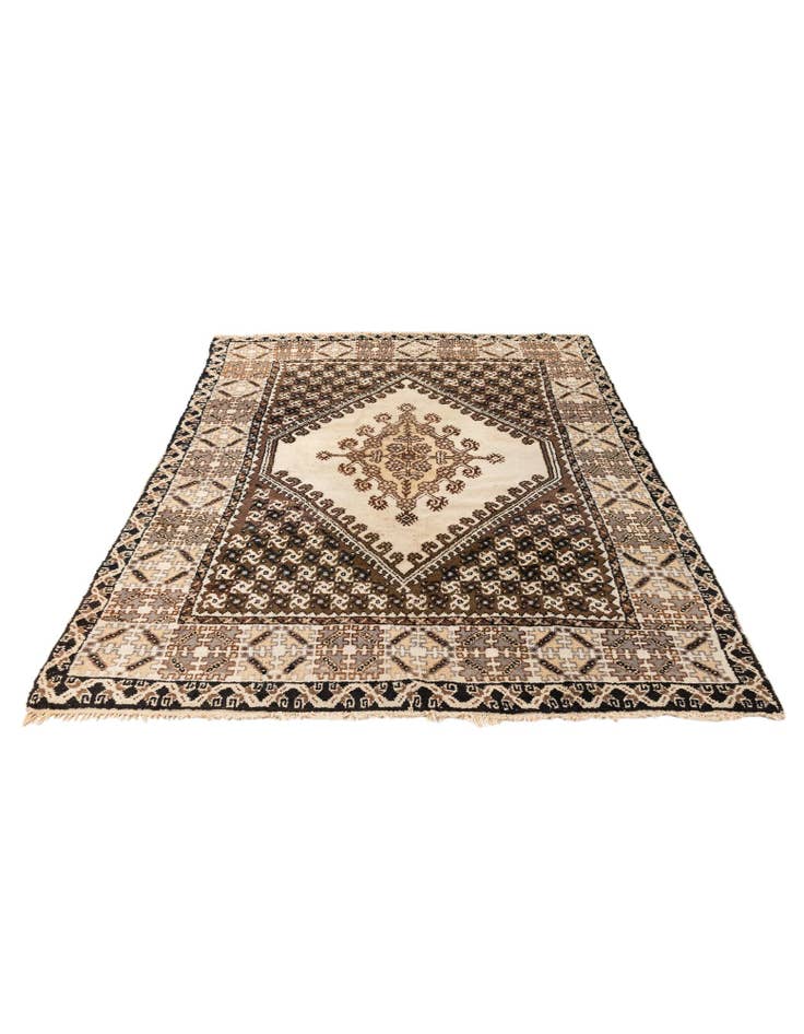 Detail image of  6' 3 x 9' 4  Hand Knotted Moroccan Wool Rug