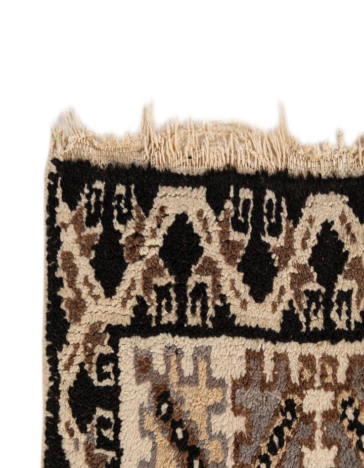 Detail image of  6' 3 x 9' 4  Hand Knotted Moroccan Wool Rug