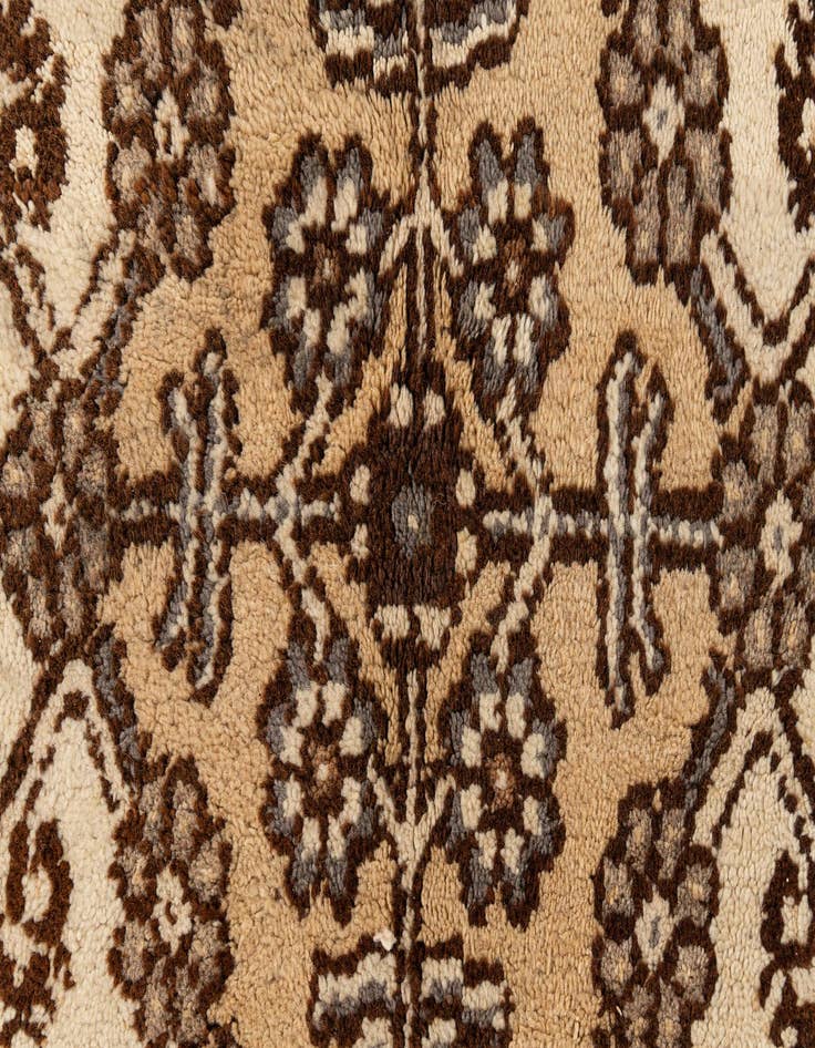 Detail image of  6' 3 x 9' 4  Hand Knotted Moroccan Wool Rug