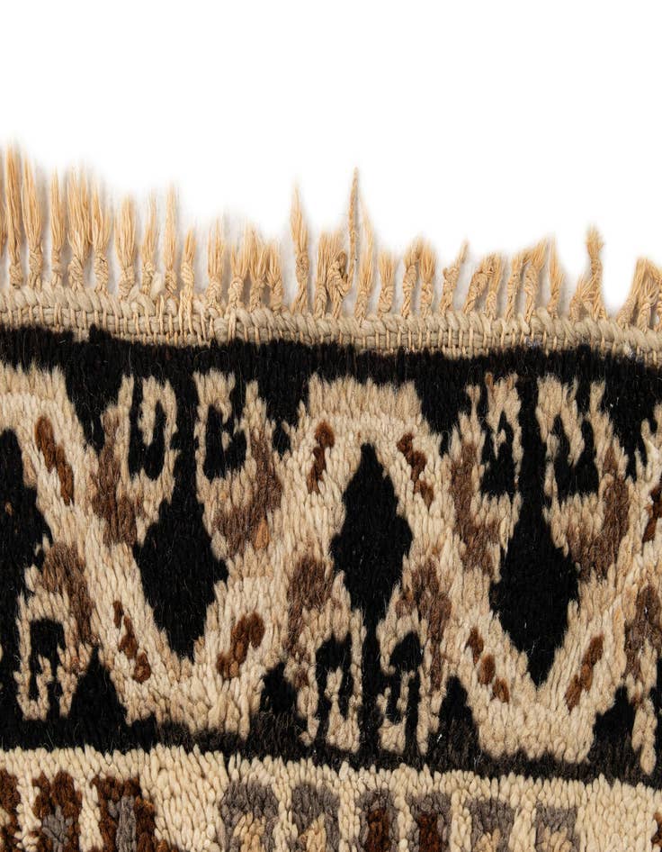 Detail image of  6' 3 x 9' 4  Hand Knotted Moroccan Wool Rug