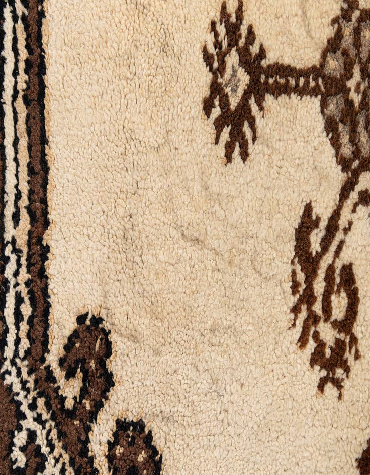 Detail image of  6' 3 x 9' 4  Hand Knotted Moroccan Wool Rug