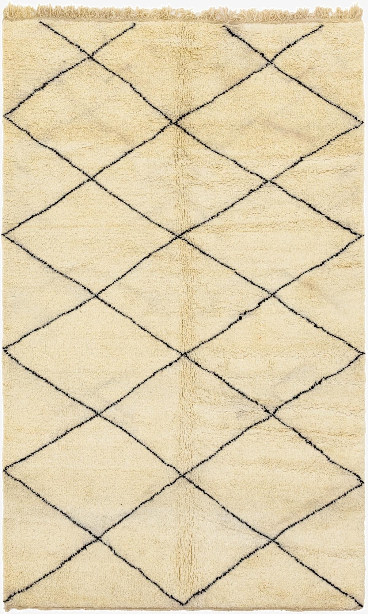  6' 5 x 10' 10  Hand Knotted Moroccan Wool Rug