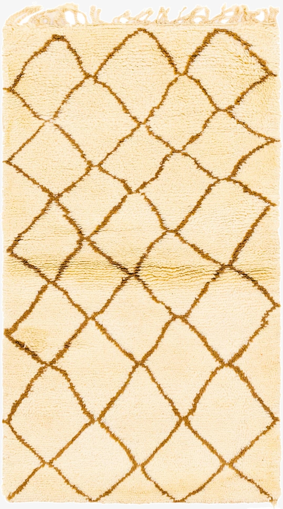  2' 10 x 5' 2  Hand Knotted Moroccan Wool Rug