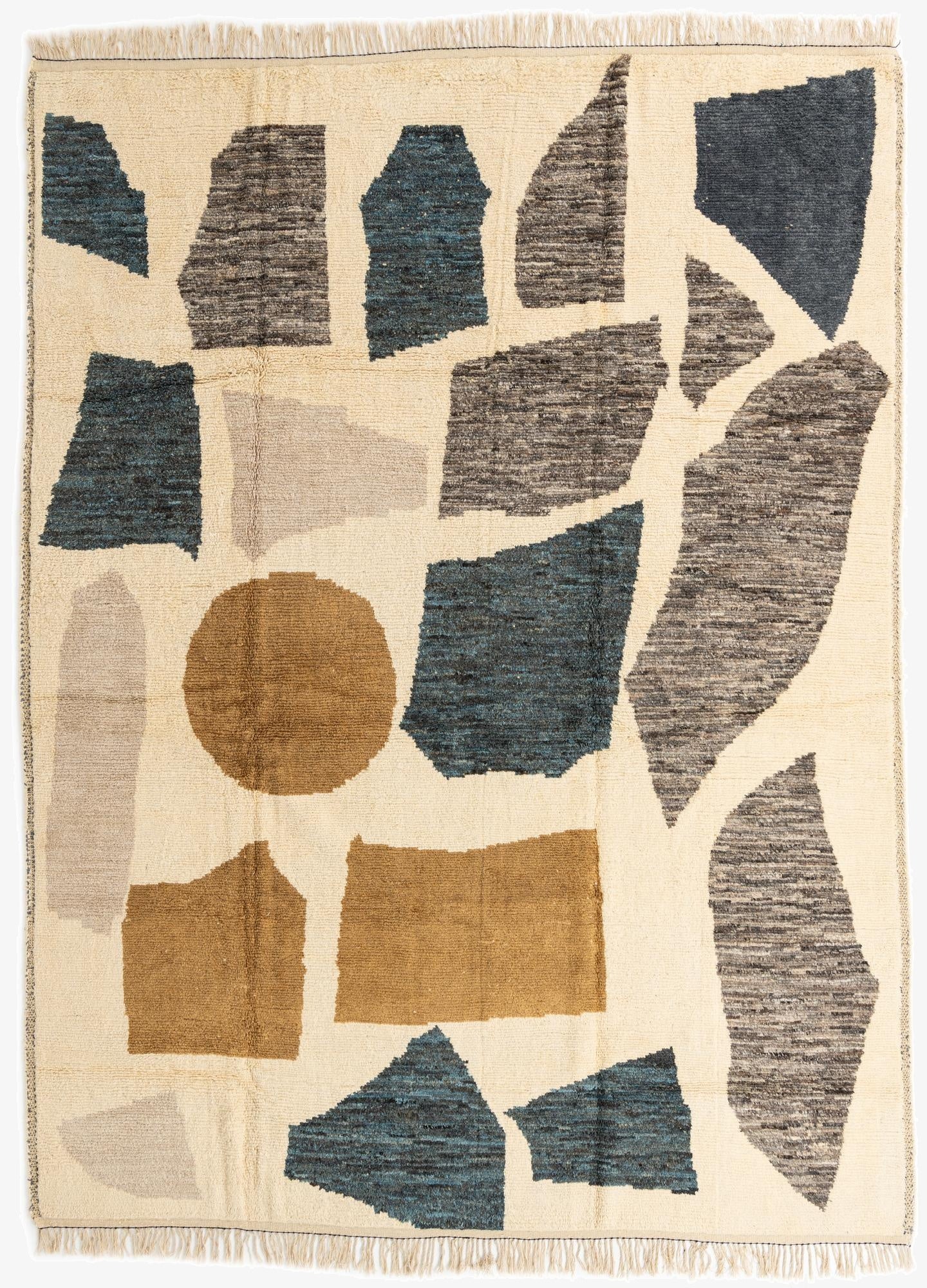  10' 5 x 14' 1  Hand Knotted Moroccan Wool Rug