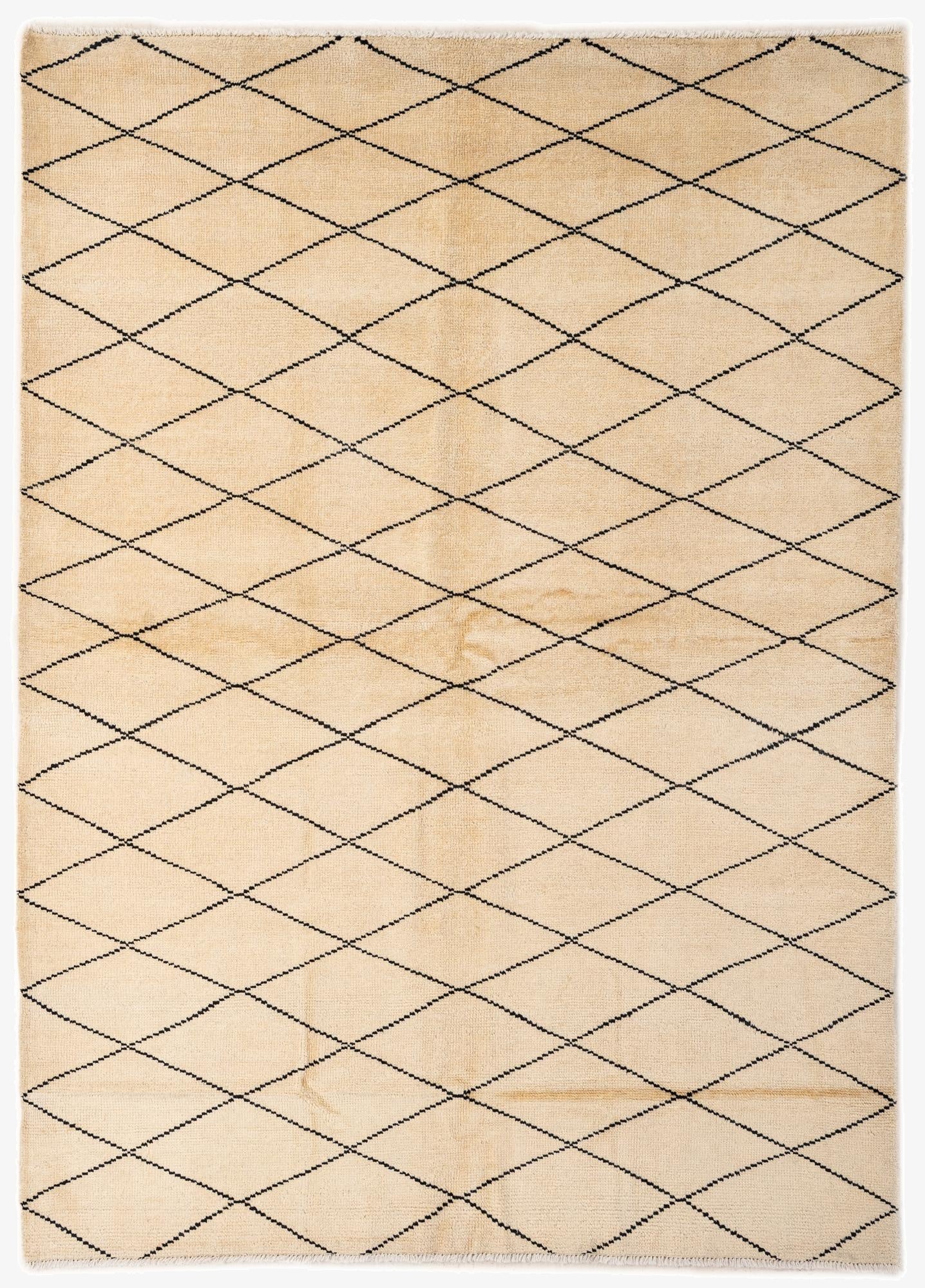  5' 10 x 7' 11  Hand Knotted Moroccan Wool Rug