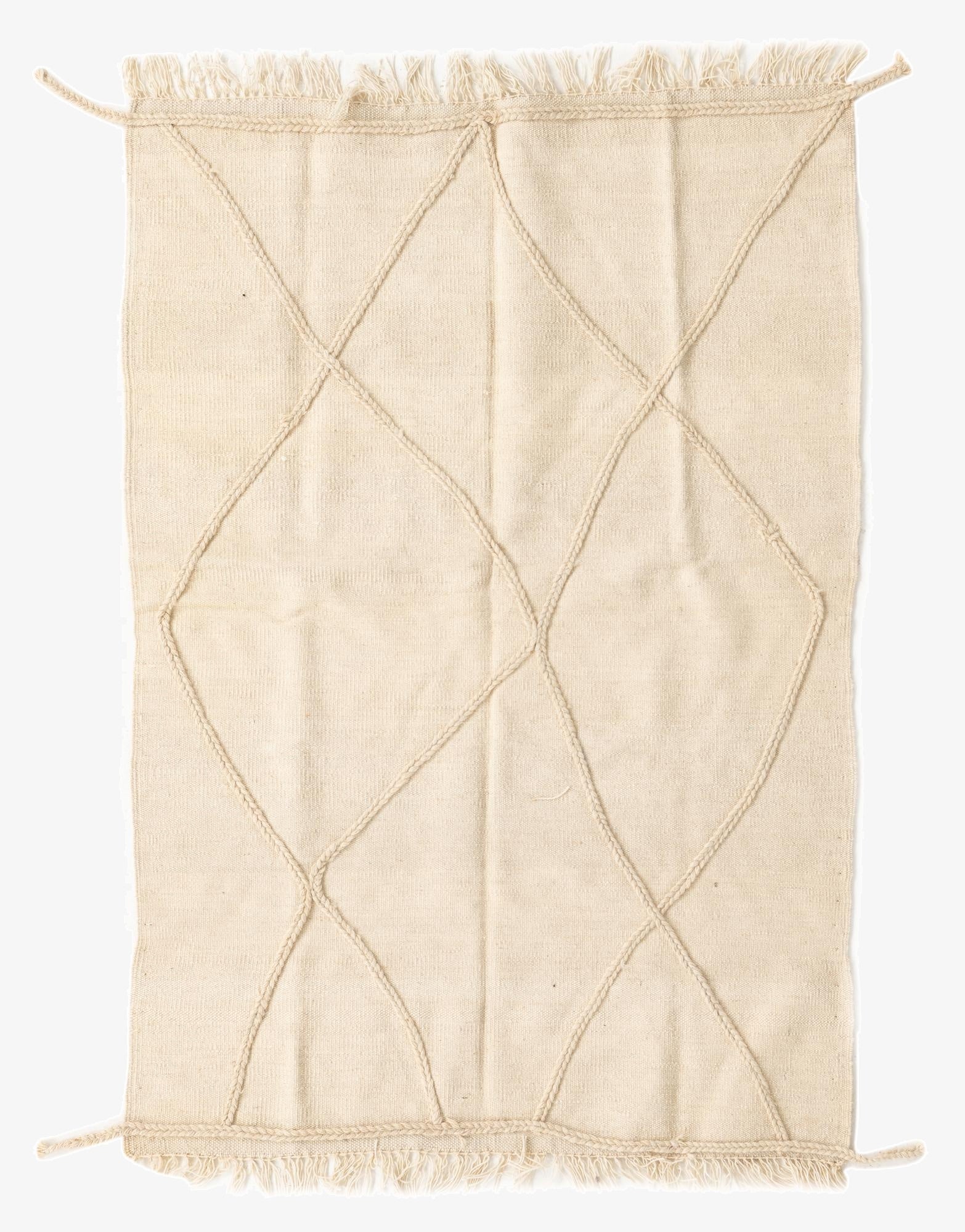  3' 3 x 5' 2  Hand Woven Moroccan Wool Rug