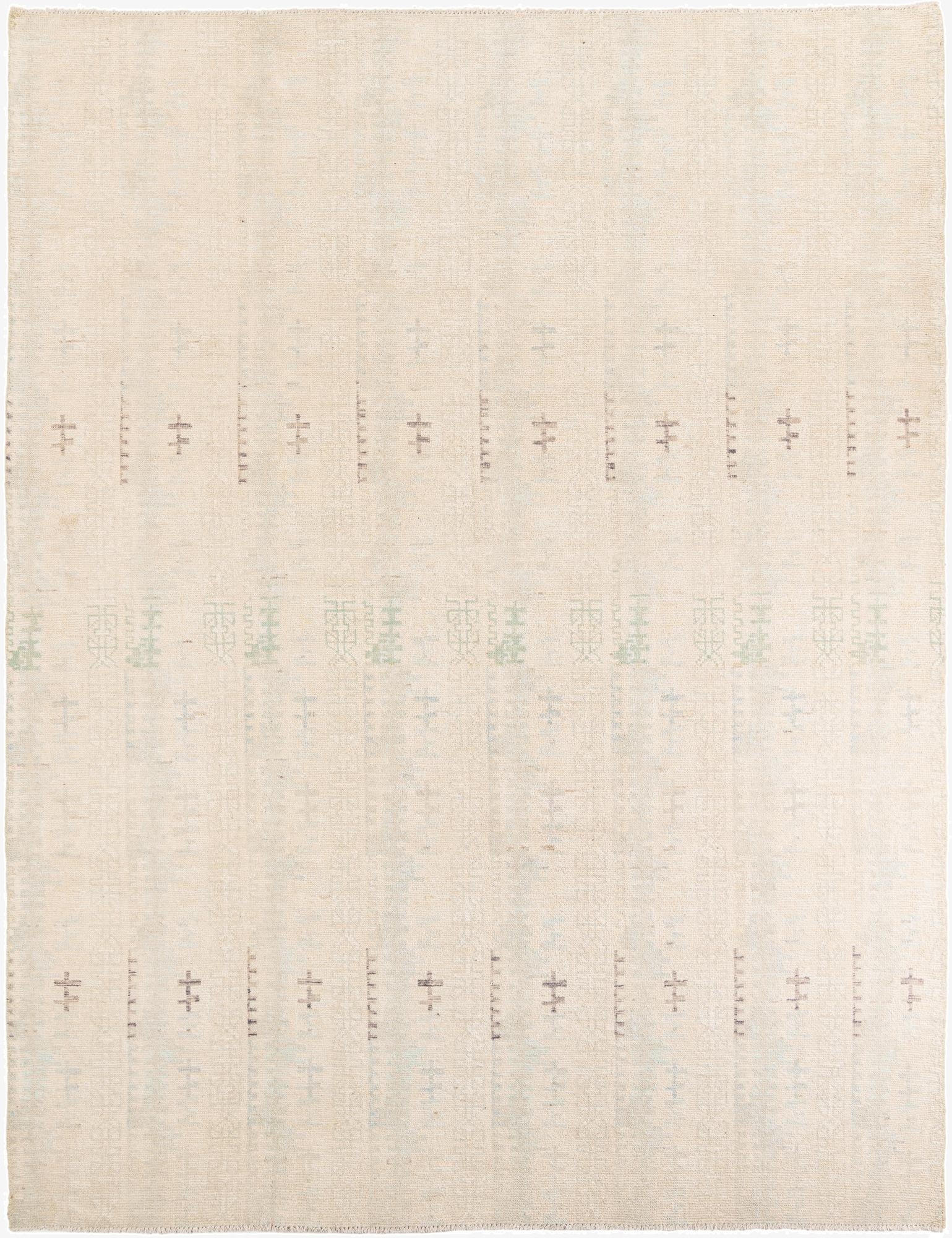  9' 3 x 11' 10  Hand Knotted Moroccan Wool Rug