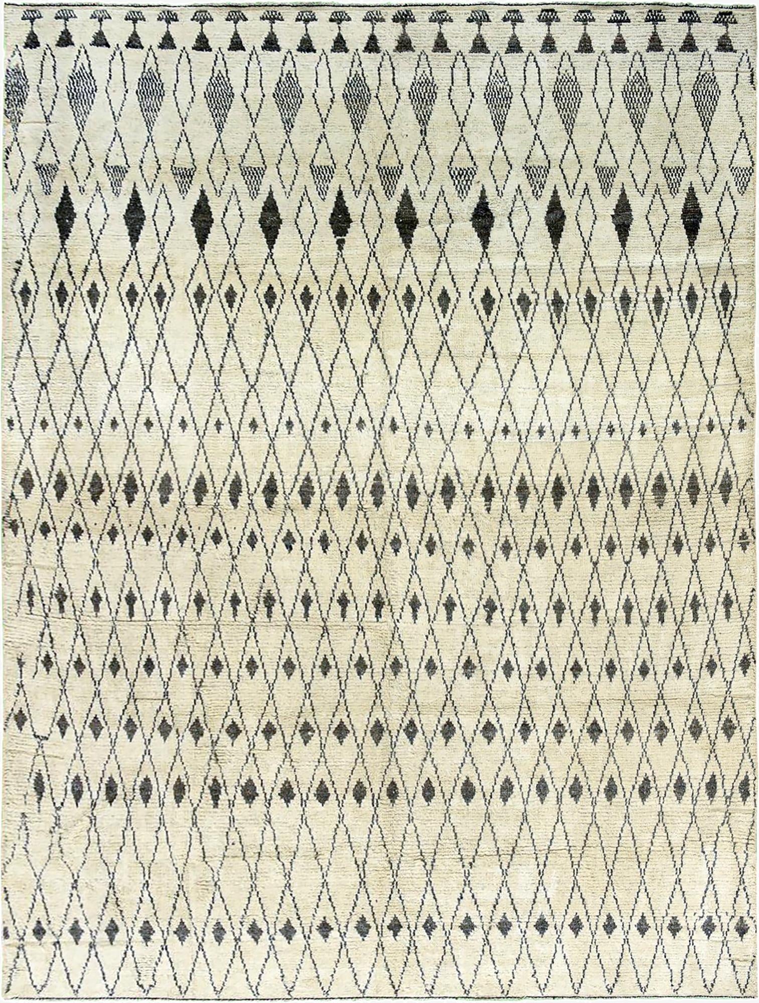  12' 2 x 16'  Hand Knotted Moroccan Wool Rug