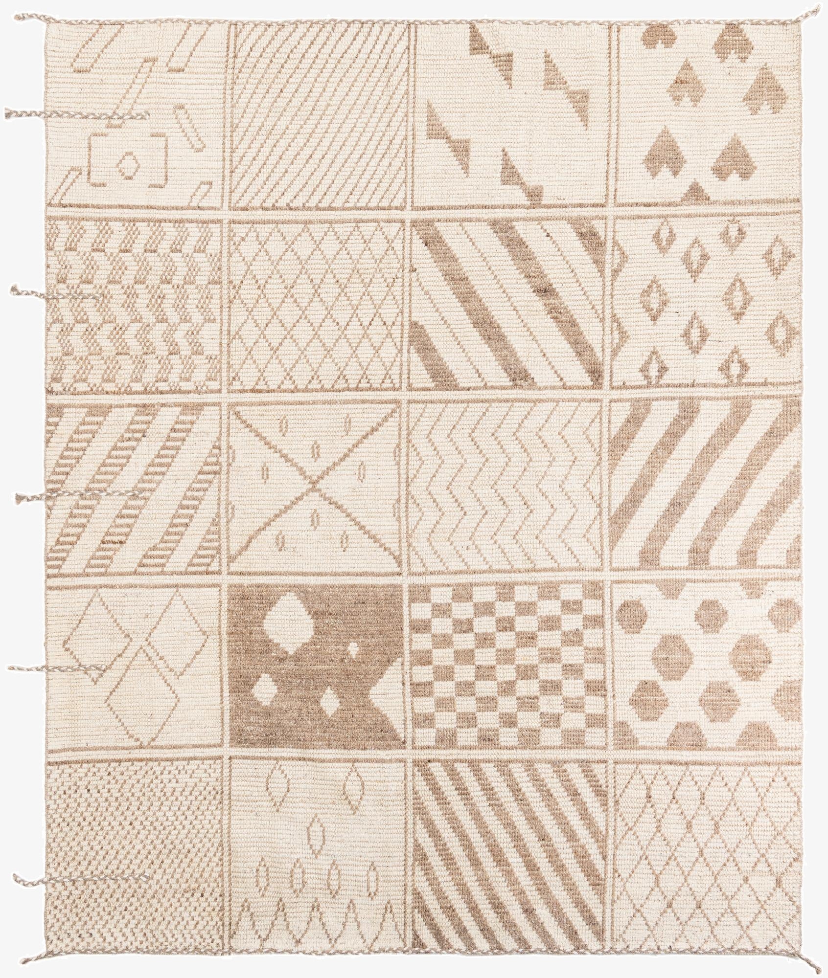  8' 8 x 10' 5  Hand Knotted Moroccan Wool Rug