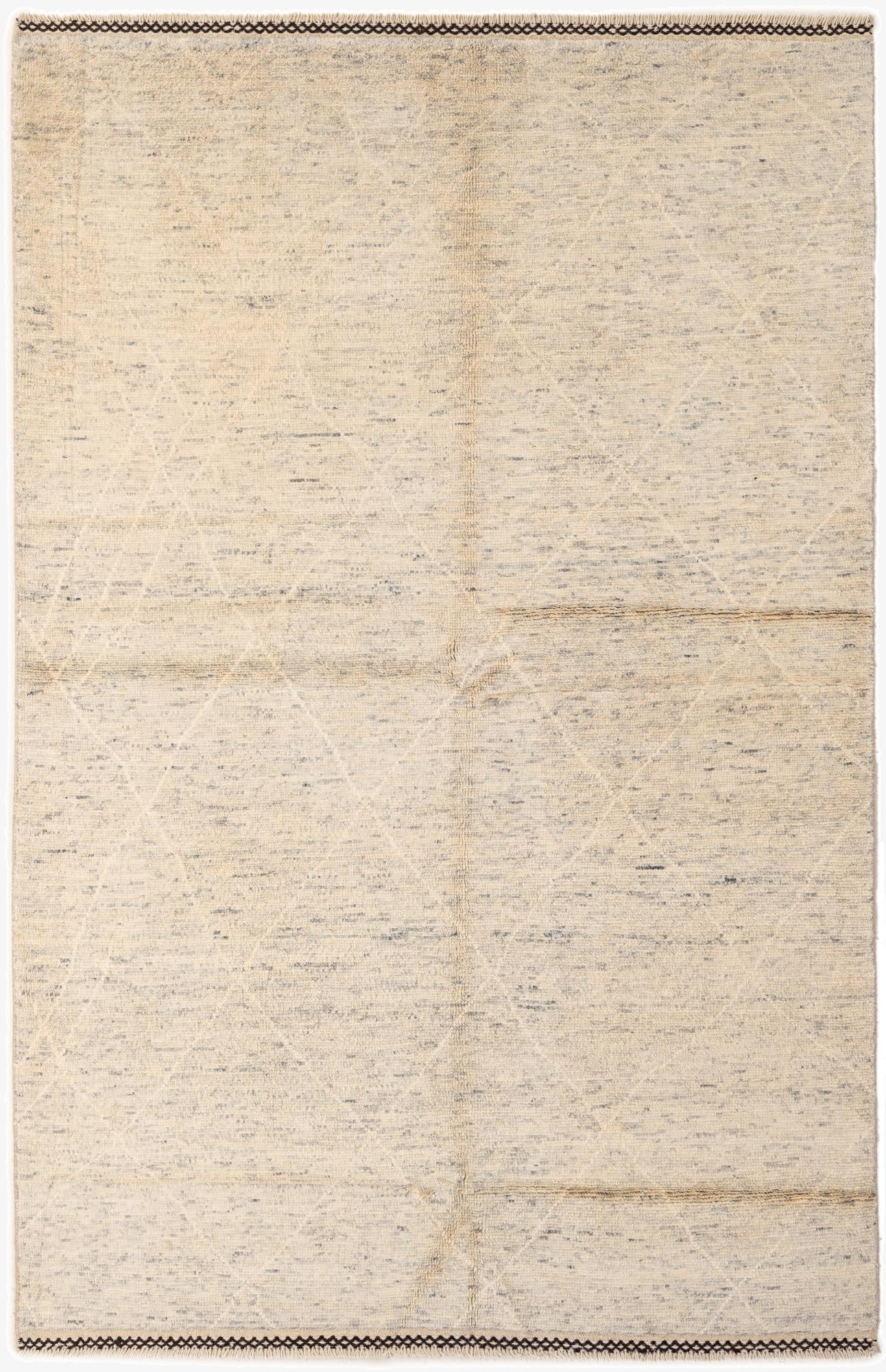  5' 1 x 8'  Hand Knotted Moroccan Wool Rug