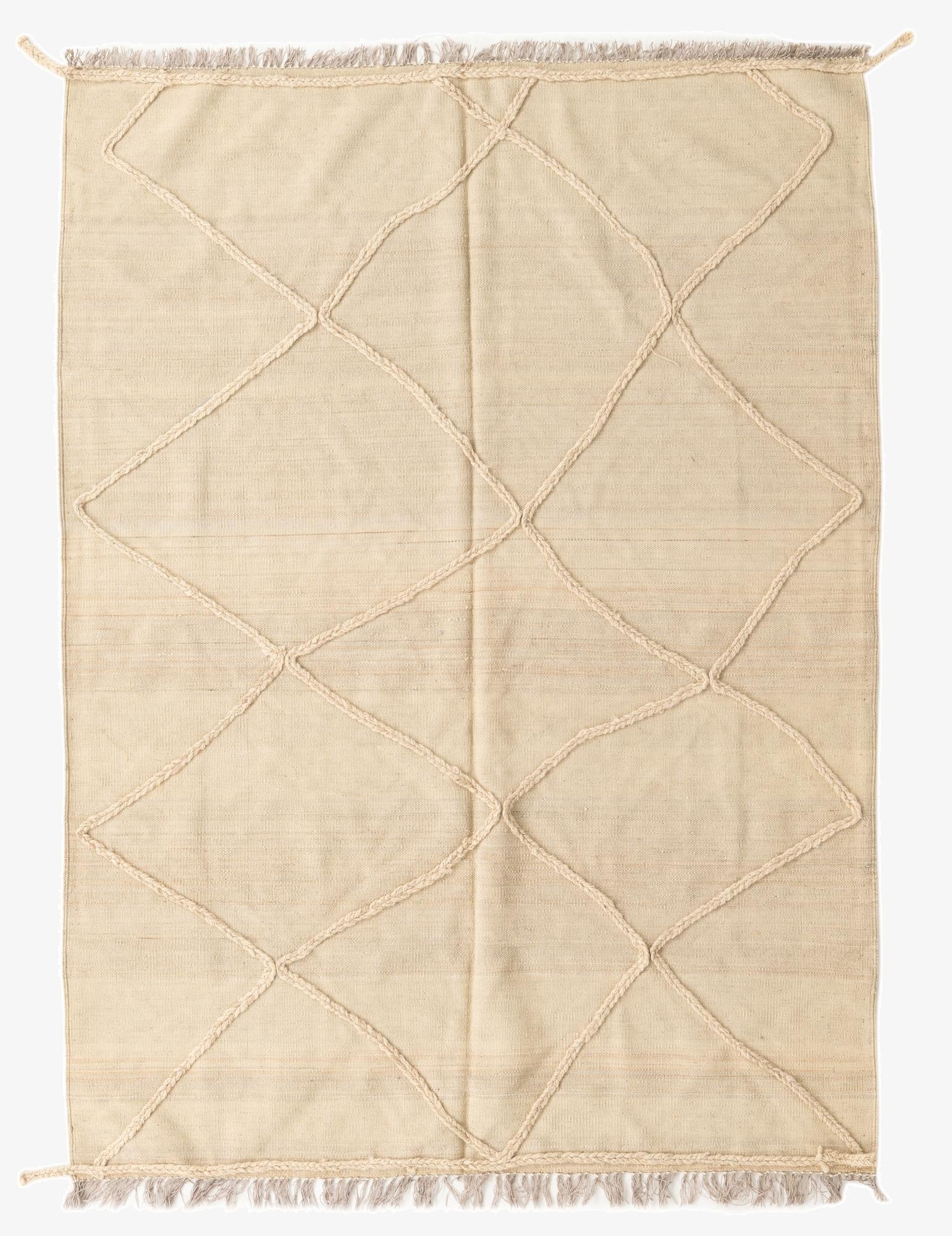  5' 7 x 7' 9  Hand Knotted Moroccan Wool Rug