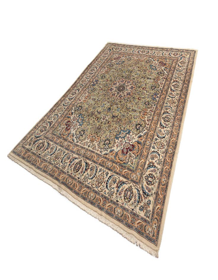 Detail image of  9' 7 x 13' Nain Wool Rug