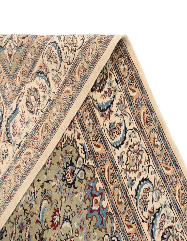 Detail image of  9' 7 x 13' Nain Wool Rug