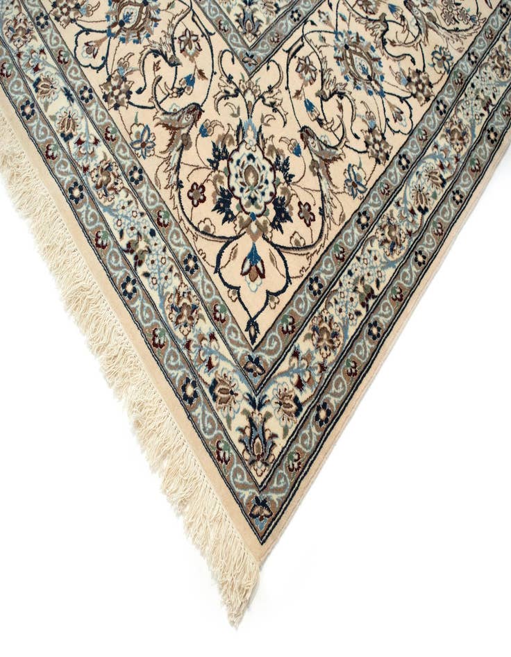 Detail image of  13' 11 x 23'  Hand Knotted Nain Persian Rug