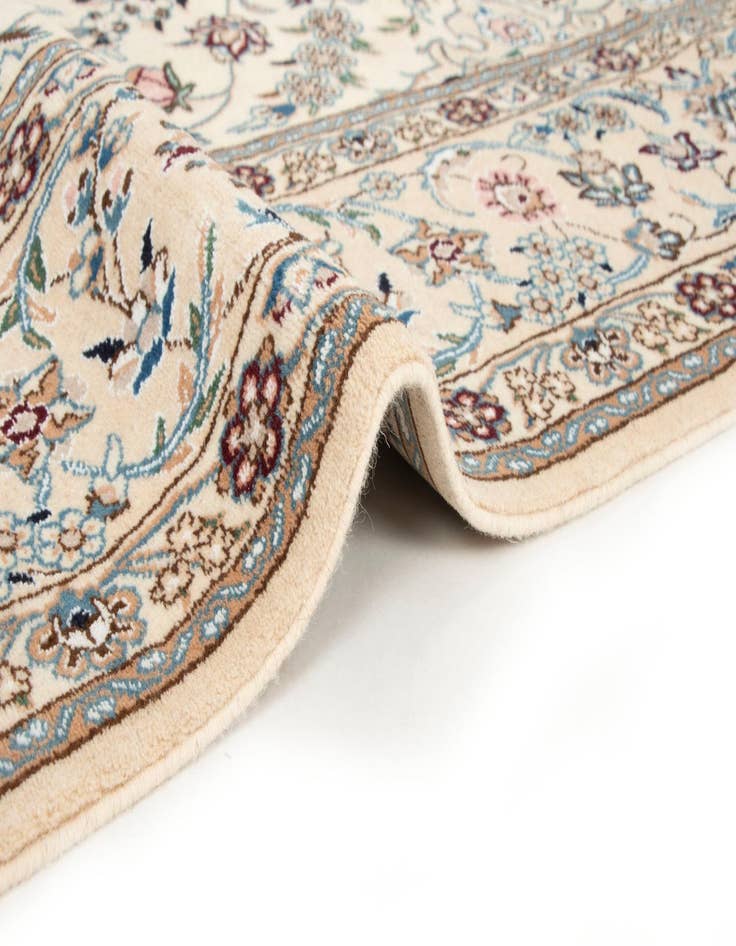 Detail image of  6' 7 x 10' 4  Hand Knotted Nain Persian Wool Rug