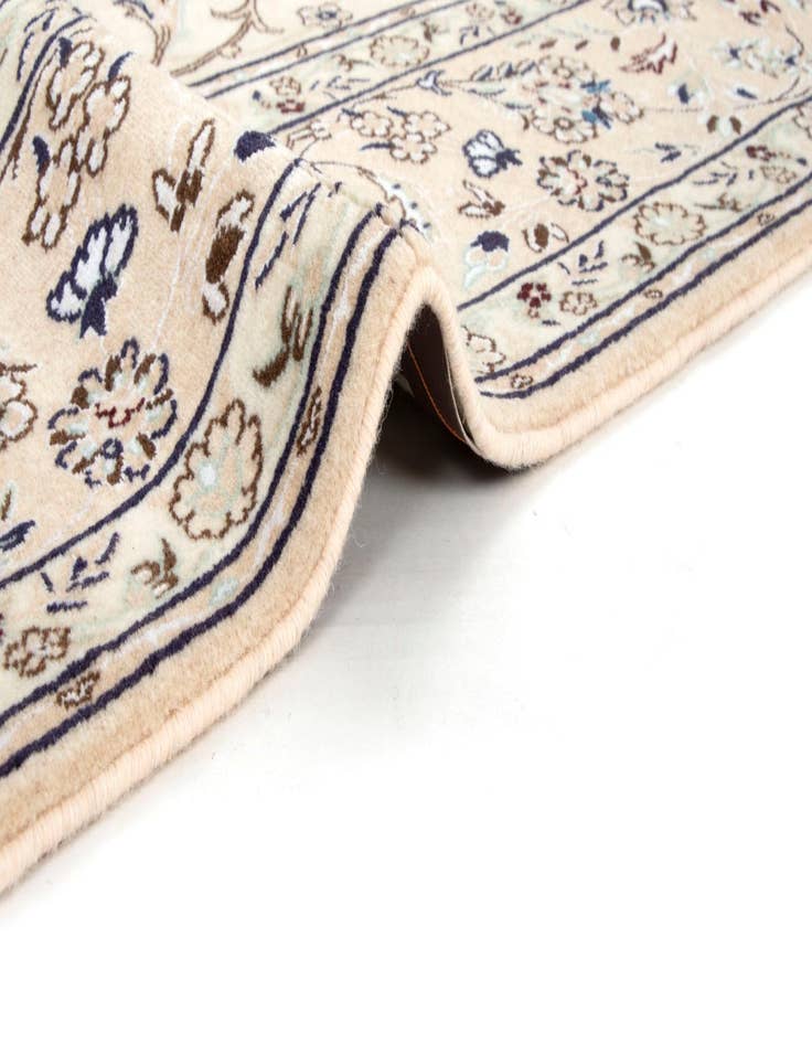 Detail image of  6' 5 x 9' 11  Hand Knotted Nain Persian Rug