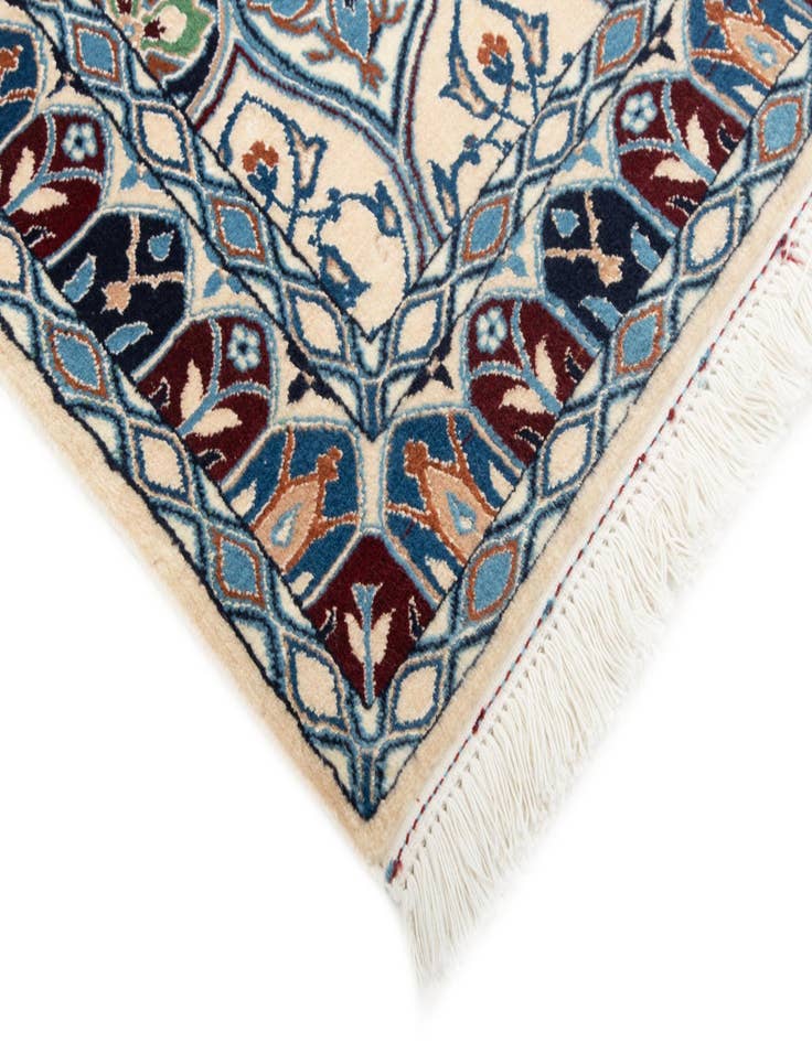 Detail image of  3' 1 x 5' 2  Hand Knotted Nain Persian Rug