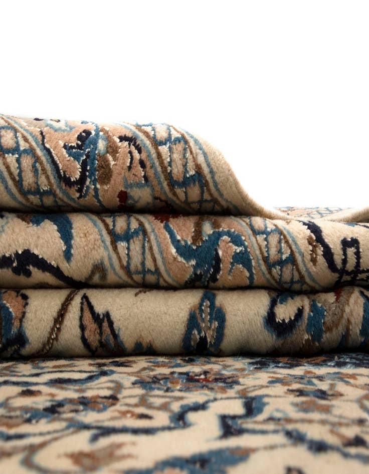 Detail image of  8' 6 x 12' 1  Hand Knotted Nain Persian Rug