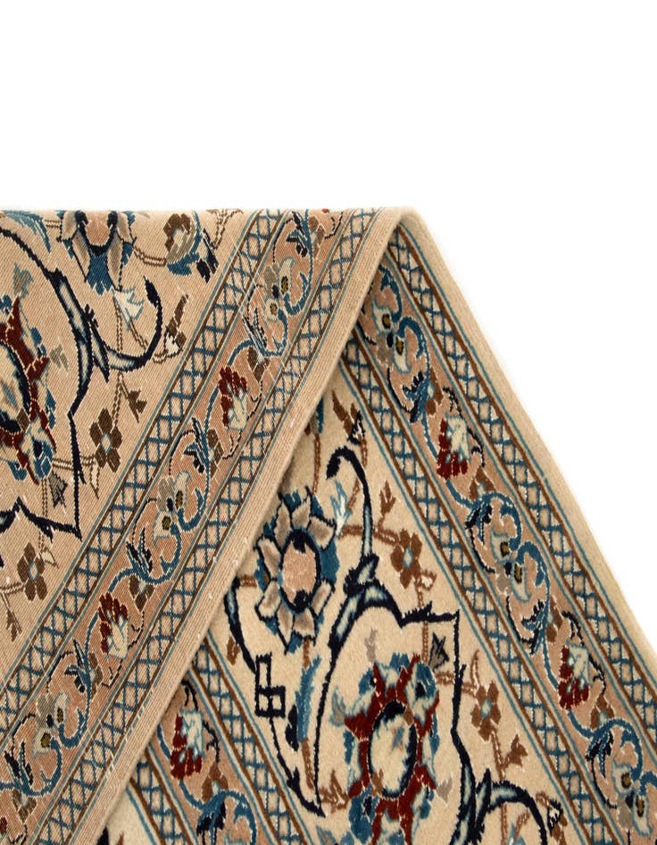 Detail image of  8' 6 x 12' 1  Hand Knotted Nain Persian Rug