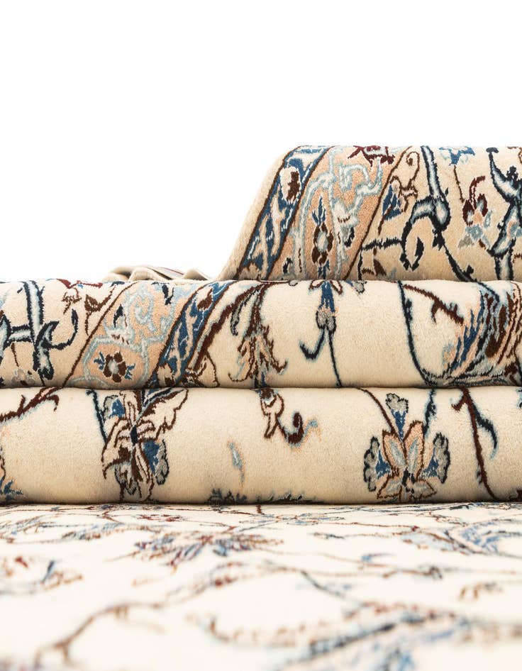 Detail image of  6' 9 x 10' 2  Hand Knotted Nain Rug