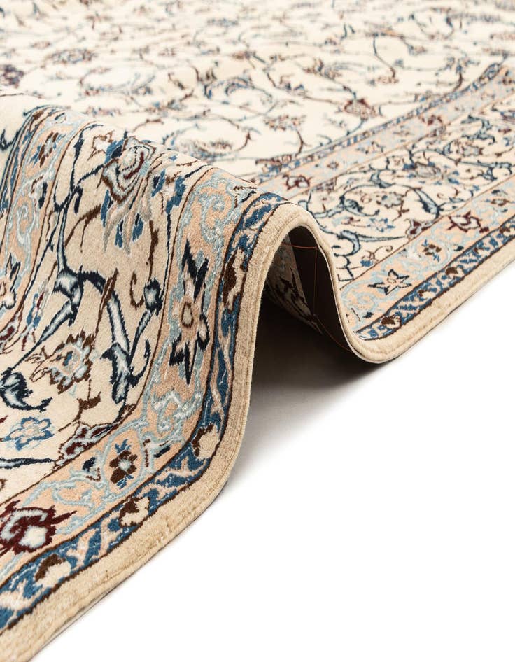 Detail image of  6' 9 x 10' 2  Hand Knotted Nain Rug