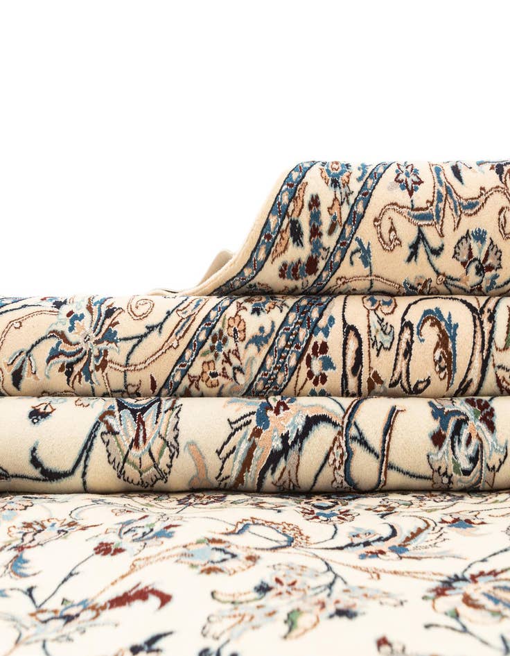 Detail image of  6' 11 x 10' 1  Hand Knotted Nain Rug