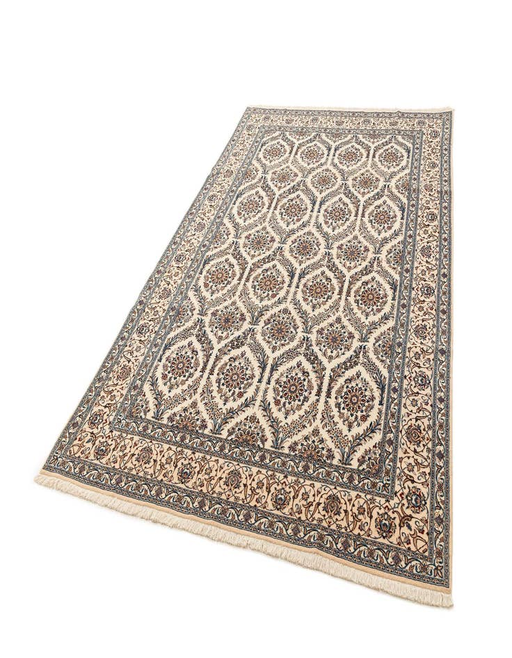 Detail image of  7' 1 x 10' 6  Hand Knotted Nain Rug